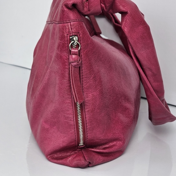 HOBO The Original Betty Leather Slouchy Tote Shoulder Bag in Bordeaux, EUC - Picture 5 of 13